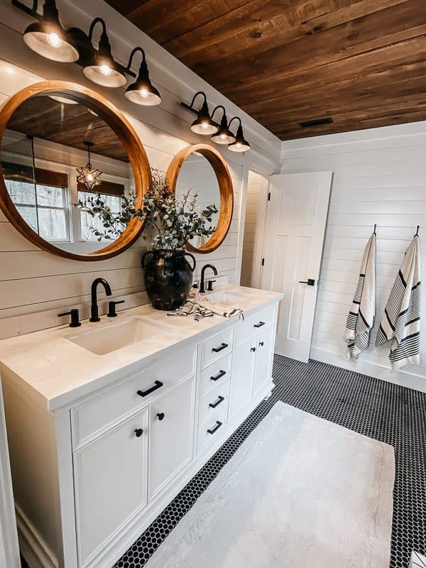 bathroom double vanity