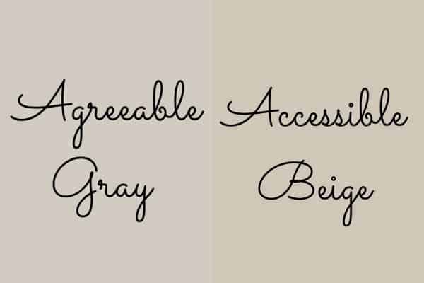 Agreeable Gray Vs Accessible Beige 