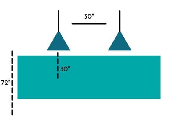 hanging lights diagram