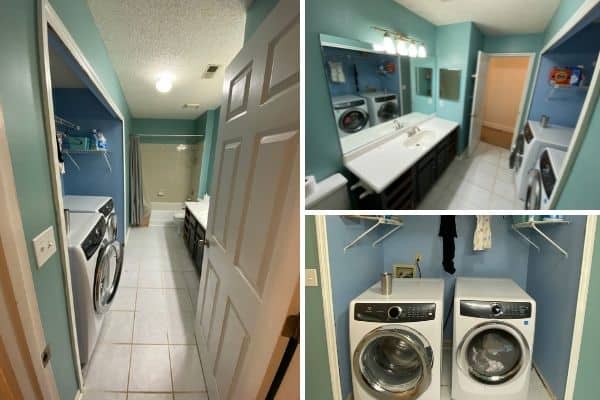 Laundry room bathroom combo renovation - Home like you mean it
