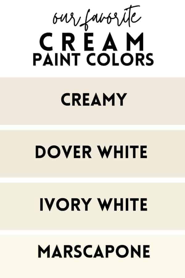 Cream paint colors understood, plus 4 creamy paint colors to try out