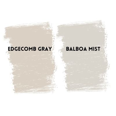 Edgecomb gray vs balboa mist