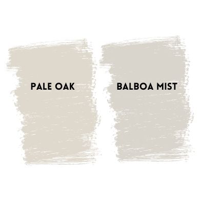 pale oak vs balboa mist