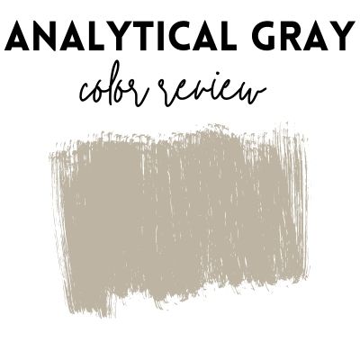 Sherwin Williams analytical gray color review