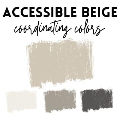 accessible beige coordinating colors