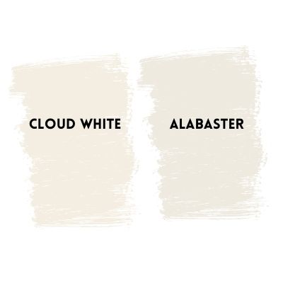 alabaster white vs. cloud white