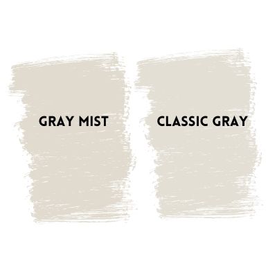 Benjamin Moore Gray Mist Vs. Classic Gray 