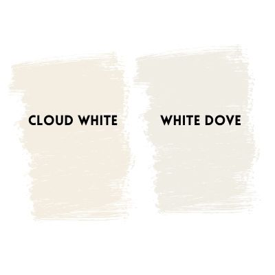 Cloud white vs white dove