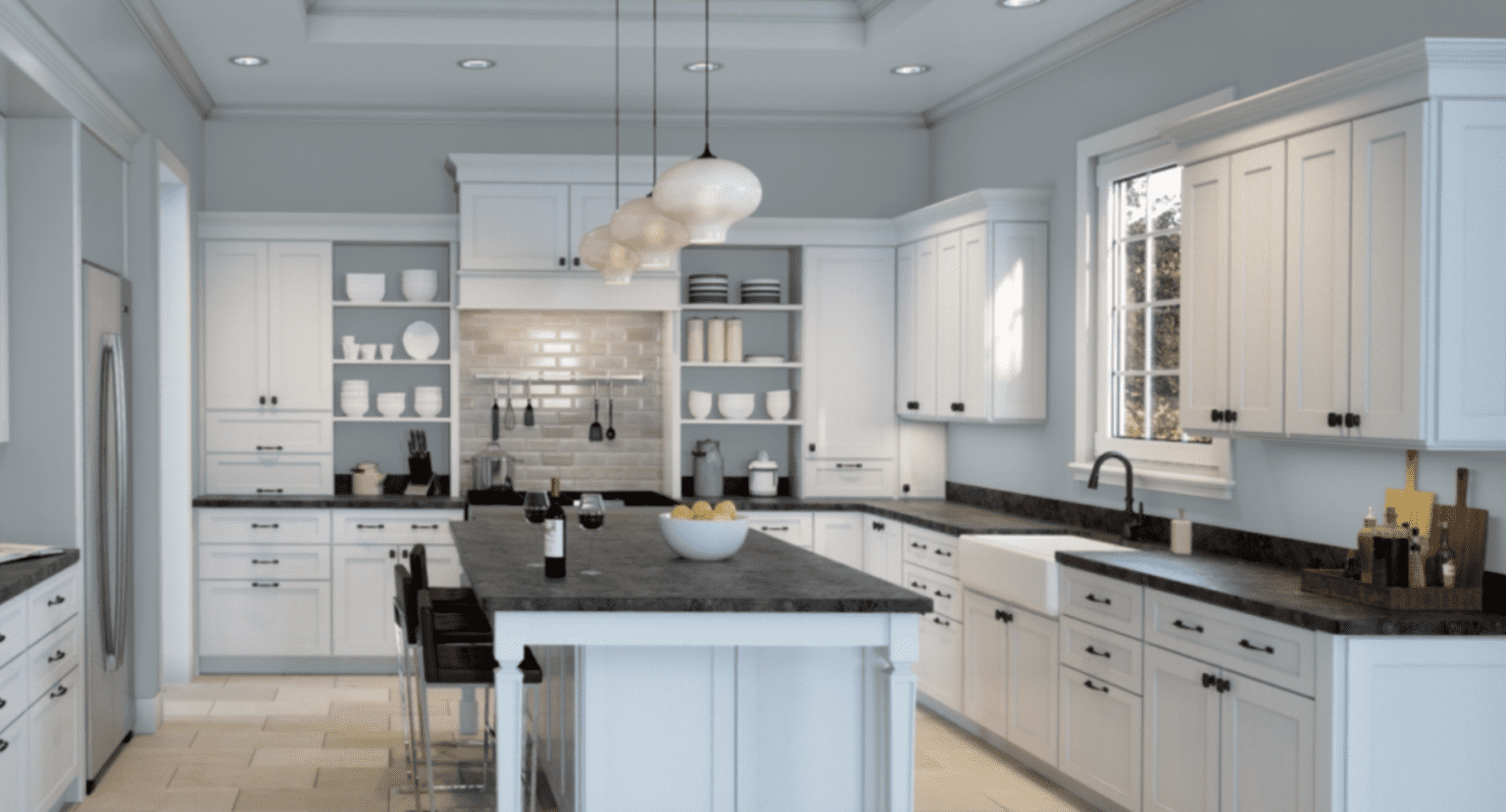 21 best paint colors for kitchens with white cabinets - Home like you ...