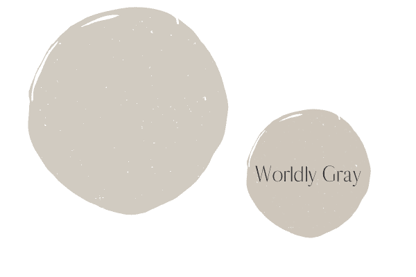 a graphic comparing agreeable gray and worldly gray